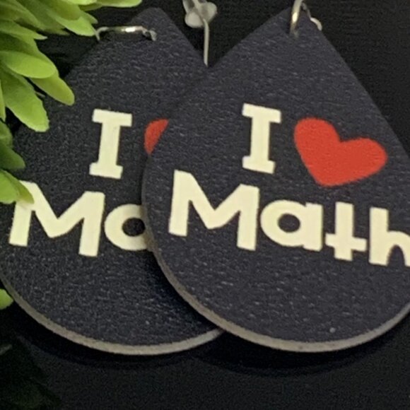 Math Earring, Math Lover, Teacher Earring, School Earring, Educator Earring - Picture 9 of 11